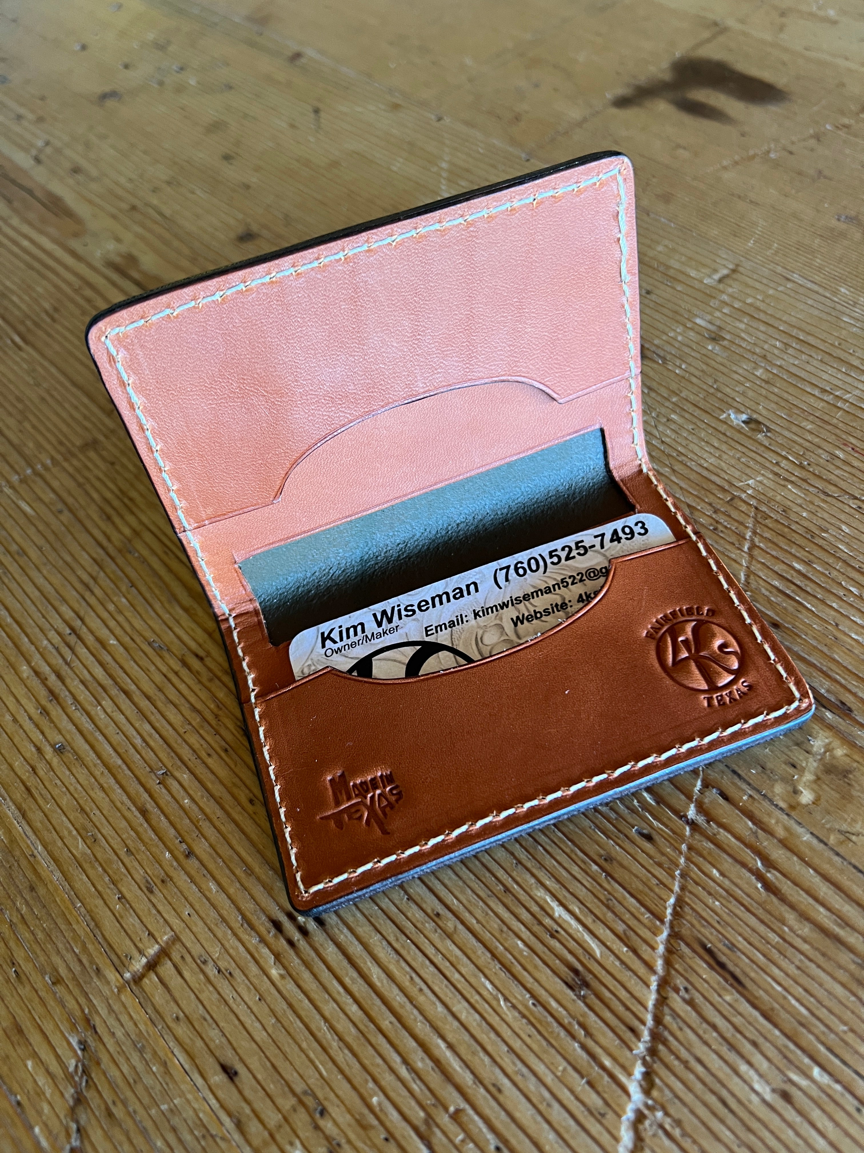 Handmade Leather Card Wallet