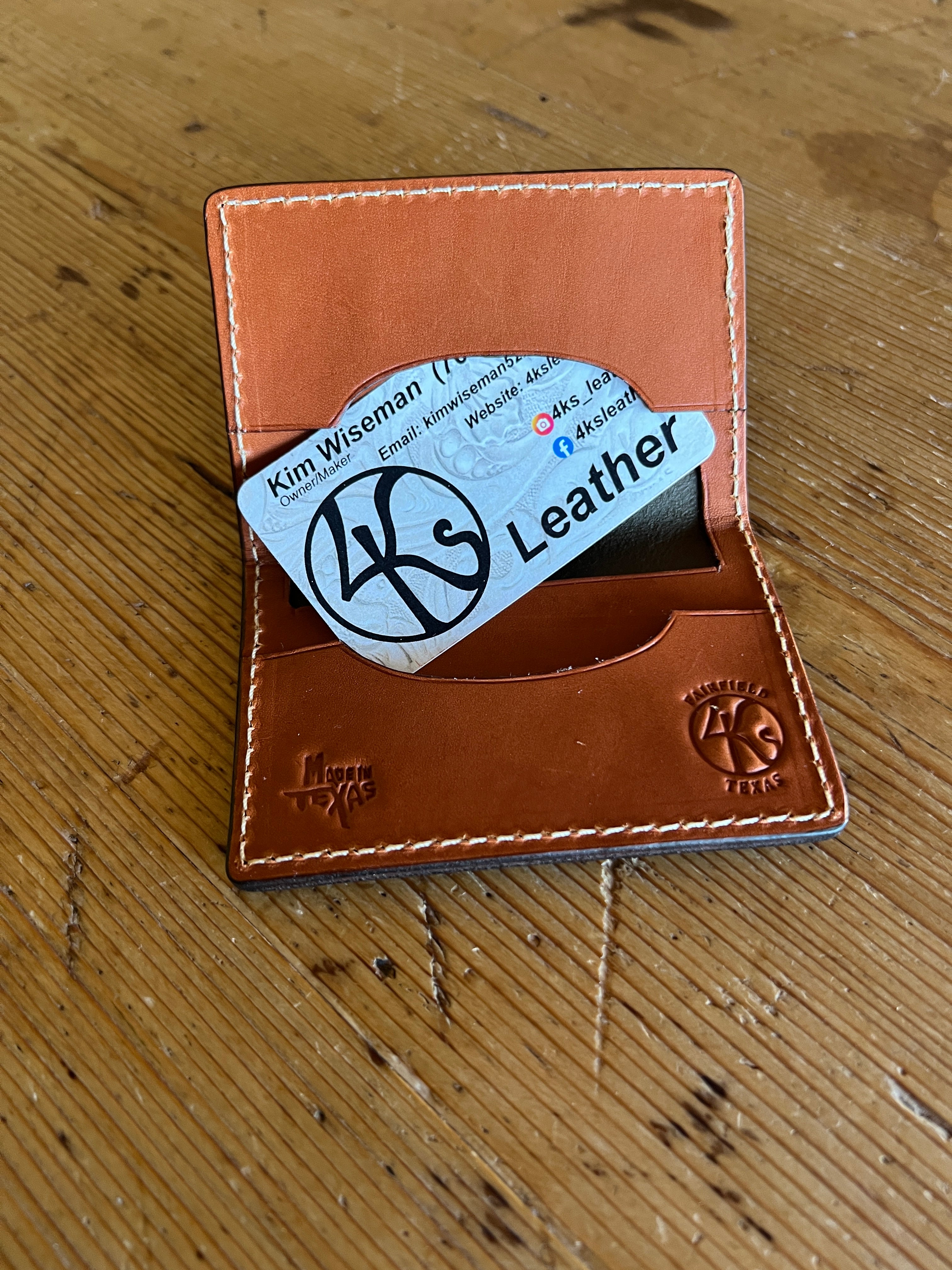 Handmade Leather Card Wallet