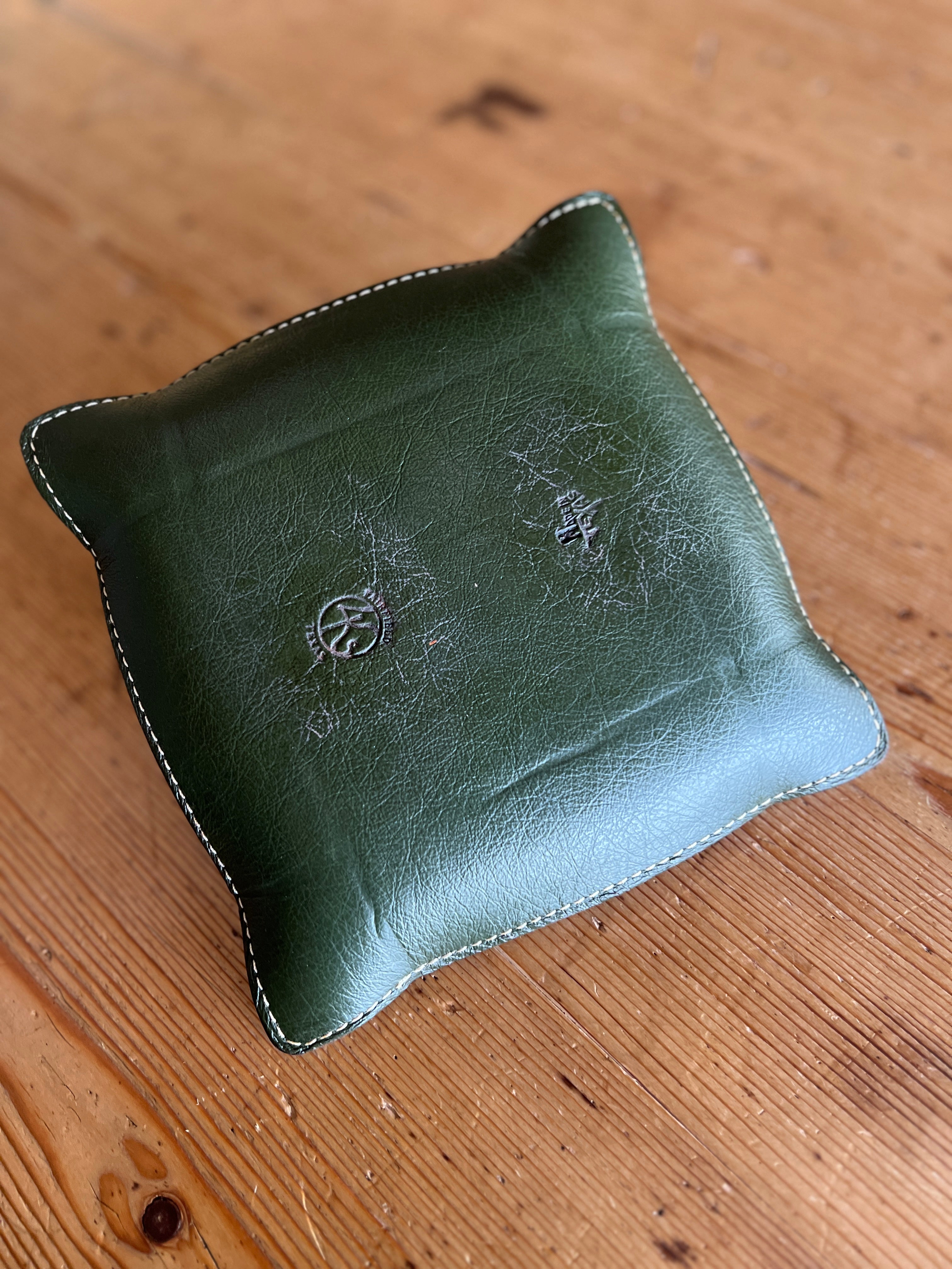 Hand-Tooled Leather Valet Tray