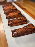 Hand-Tooled Leather Golf Ball Holder